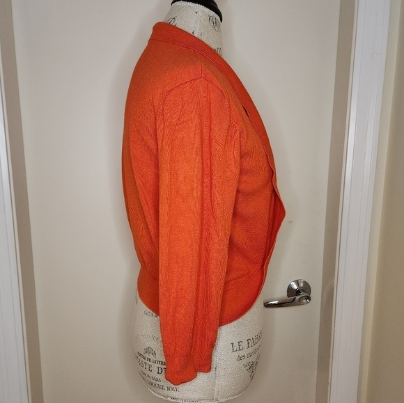 Burnt orange bolero sweater - Picture 3 of 12